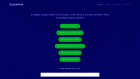 What Sub4link.com website looked like in 2021 (3 years ago)