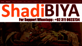 What Shadibiya.com website looked like in 2021 (3 years ago)