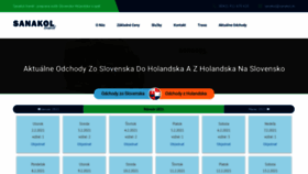 What Sanakol.sk website looked like in 2021 (3 years ago)
