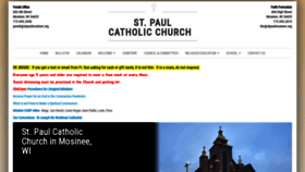 What Stpaulmosinee.org website looked like in 2021 (3 years ago)
