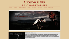 What Solymarivar.hu website looked like in 2021 (3 years ago)