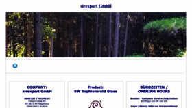 What Sirexport.com website looked like in 2021 (3 years ago)