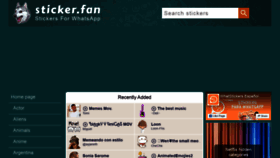 What Sticker.fan website looked like in 2021 (3 years ago)