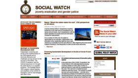 What Socialwatch.org website looked like in 2021 (4 years ago)