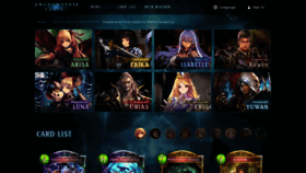 What Shadowverse-portal.com website looked like in 2021 (4 years ago)