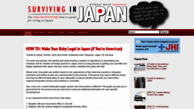 What Survivingnjapan.com website looked like in 2021 (3 years ago)