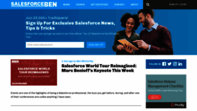What Salesforceben.com website looked like in 2021 (3 years ago)