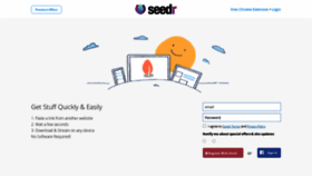 What Seedr.cc website looked like in 2021 (3 years ago)