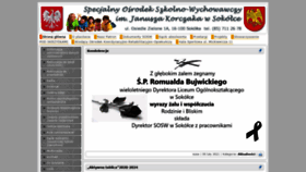 What Soswsokolka.pl website looked like in 2021 (3 years ago)