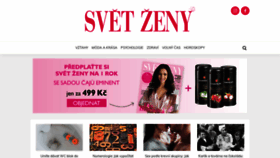 What Svetzeny.cz website looked like in 2021 (3 years ago)