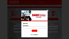 What Sabs.co.za website looked like in 2021 (3 years ago)