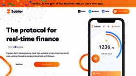 What Sablier.finance website looked like in 2021 (3 years ago)