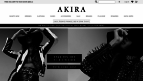 What Shopakira.com website looked like in 2021 (3 years ago)