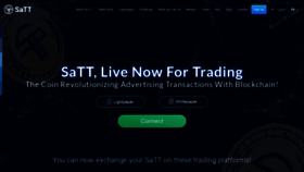 What Satt-token.com website looked like in 2021 (3 years ago)