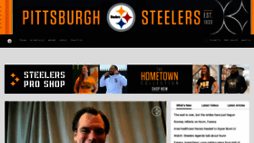 What Steelers.com website looked like in 2021 (3 years ago)
