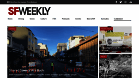 What Sfweekly.com website looked like in 2021 (3 years ago)