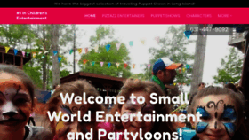 What Smallworldentertainment.com website looked like in 2021 (3 years ago)
