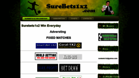 What Surebets1x2.com website looked like in 2021 (3 years ago)