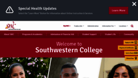 What Swccd.edu website looked like in 2021 (3 years ago)