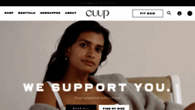 What Shopcuup.com website looked like in 2021 (3 years ago)