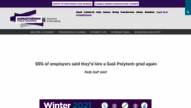 What Saskpolytech.ca website looked like in 2021 (3 years ago)