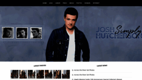 What Simplyjoshhutcherson.com website looked like in 2021 (3 years ago)