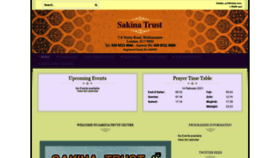 What Sakinatrust.org website looked like in 2021 (3 years ago)
