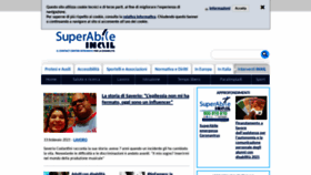 What Superabile.it website looked like in 2021 (3 years ago)