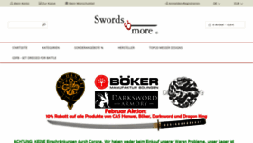 What Swords-and-more.com website looked like in 2021 (3 years ago)