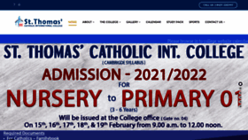 What Stthomascatholic.lk website looked like in 2021 (3 years ago)