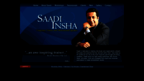 What Saadiinsha.com website looked like in 2021 (3 years ago)