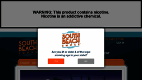 What Southbeachsmoke.com website looked like in 2021 (3 years ago)