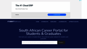 What Studentroom.co.za website looked like in 2021 (3 years ago)