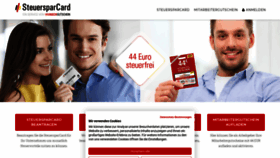 What Steuersparcard.de website looked like in 2021 (3 years ago)
