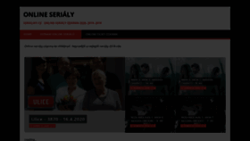What Serialiky.cz website looked like in 2021 (3 years ago)