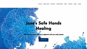 What Safehandshealing.com website looked like in 2021 (3 years ago)