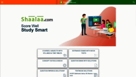 What Shaalaa.com website looked like in 2021 (3 years ago)