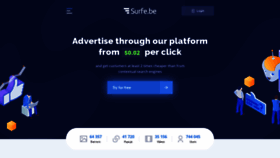 What Surfe.be website looked like in 2021 (3 years ago)