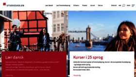 What Studieskolen.dk website looked like in 2021 (3 years ago)