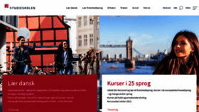 What Studieskolen.dk website looked like in 2021 (4 years ago)