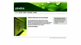 What Sindra.de website looked like in 2021 (4 years ago)