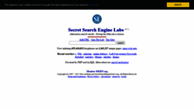 What Secretsearchenginelabs.com website looked like in 2021 (3 years ago)