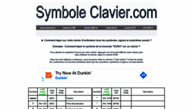 What Symbole-clavier.com website looked like in 2021 (3 years ago)