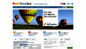 What Shinystat.com website looked like in 2021 (3 years ago)