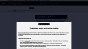 What Sanakirja.org website looked like in 2021 (4 years ago)