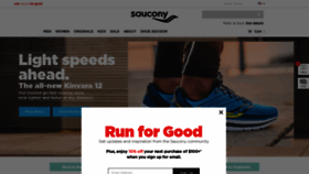 What Saucony.com website looked like in 2021 (3 years ago)