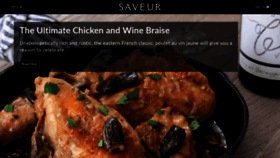 What Saveur.com website looked like in 2021 (3 years ago)