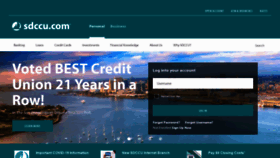 What Sdccu.com website looked like in 2021 (3 years ago)
