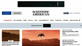 What Scientificamerican.com website looked like in 2021 (3 years ago)