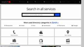 What Search.ch website looked like in 2021 (3 years ago)